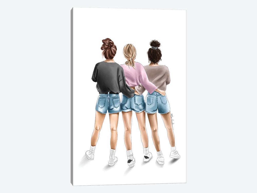 Casual Outfits by Elza Fouche 1-piece Canvas Artwork