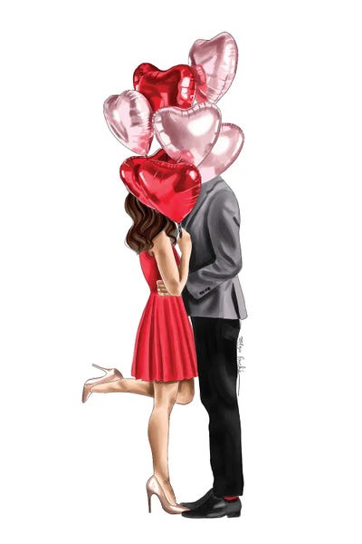 Behind The Balloons II by Elza Fouche framed wall art