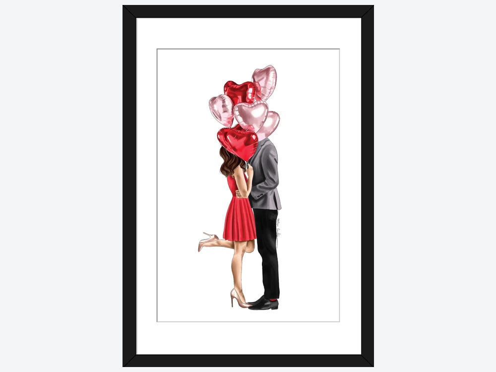 Valentine's Day Balloon Heart Shaped Canvas Painting Kit by POP