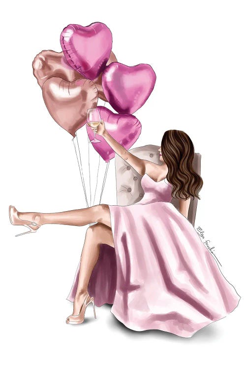 Wonderfully Single I by Elza Fouche wall art