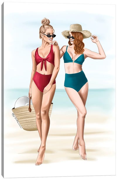 Beach Days Canvas Art Print - Elza Fouché
