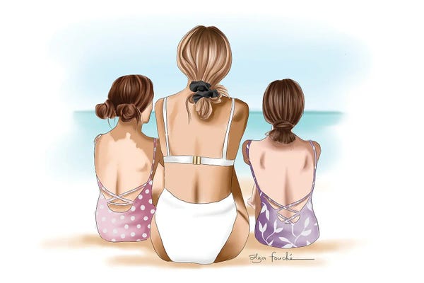 Families: Mother & Daughters Beach Day by Elza Fouche
