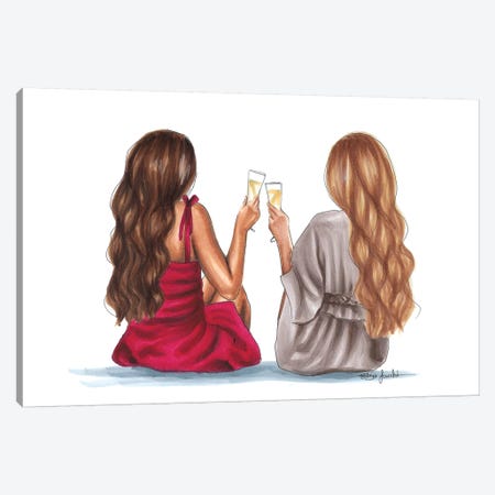 Cheers Canvas Print #ELZ20} by Elza Fouche Canvas Print