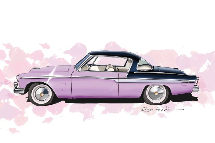 Studebaker Commander Purple by Elza Fouche wall art