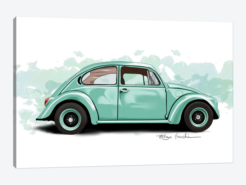 Buggy Green by Elza Fouche 1-piece Canvas Wall Art