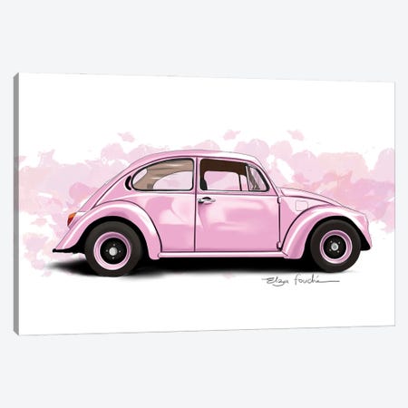 Buggy Pink Canvas Print #ELZ216} by Elza Fouche Canvas Art
