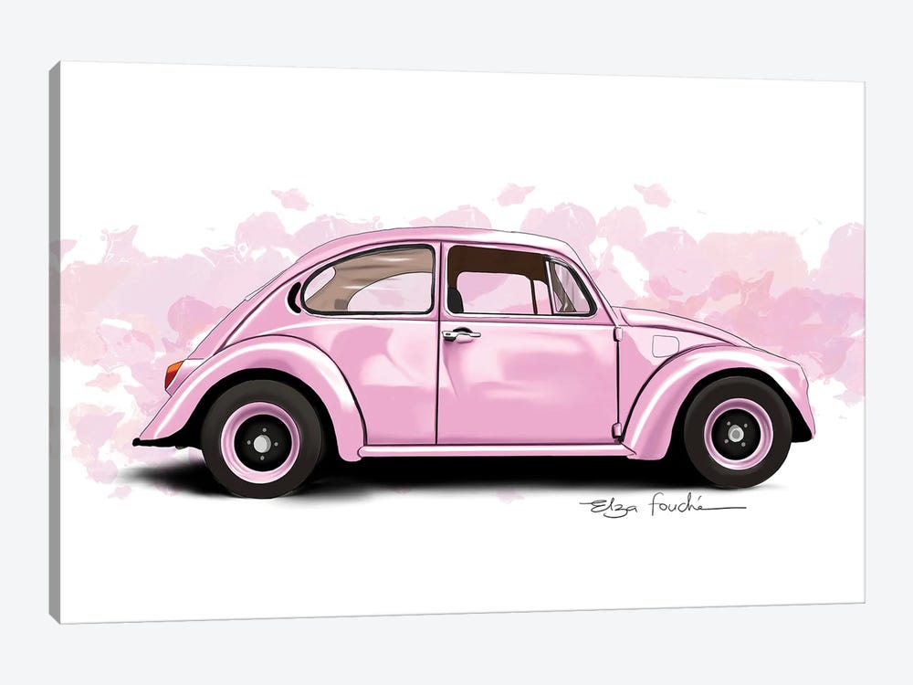 Buggy Pink by Elza Fouche 1-piece Canvas Artwork