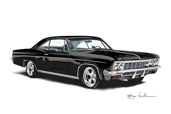 Fashion Illustrations: Impala Black by Elza Fouche