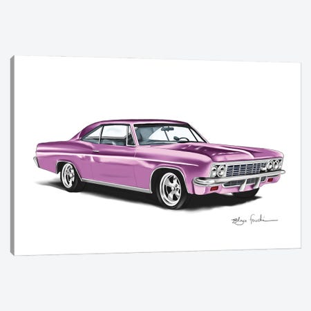 Impala Pink Canvas Print #ELZ221} by Elza Fouche Canvas Art