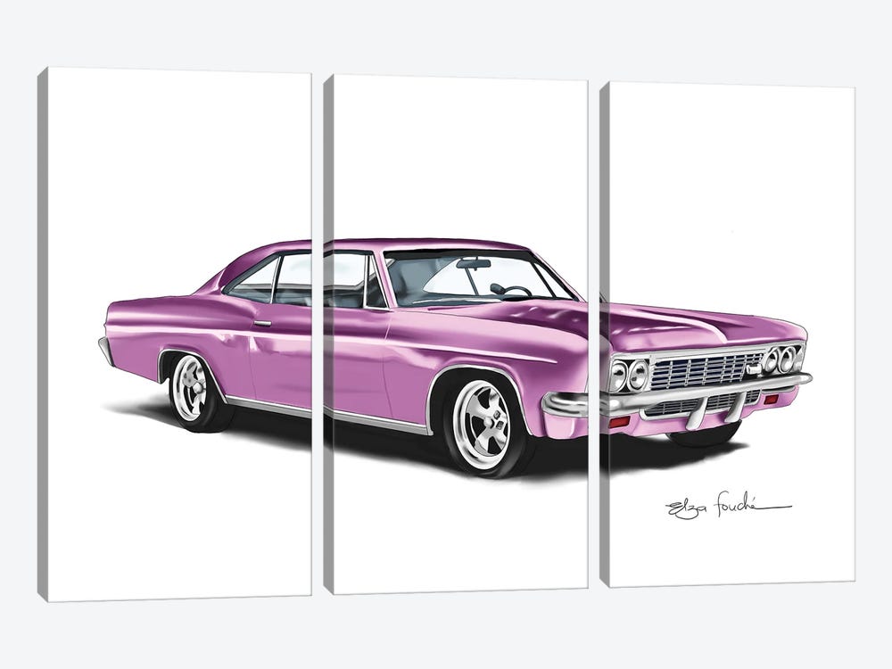 Impala Pink by Elza Fouche 3-piece Canvas Art