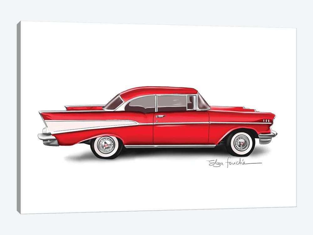 Bel Air Red by Elza Fouche 1-piece Canvas Print