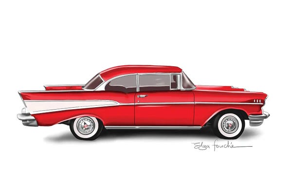 Chevrolet: Bel Air Red by Elza Fouche