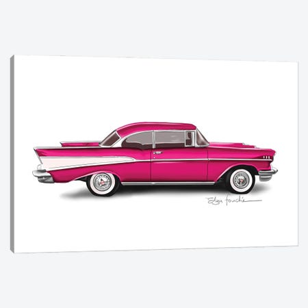 Bel Air Pink Canvas Print #ELZ229} by Elza Fouche Canvas Wall Art