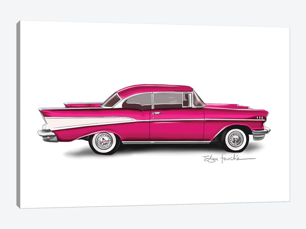 Bel Air Pink by Elza Fouche 1-piece Canvas Wall Art