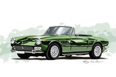 Ferrari Green by Elza Fouche framed wall art