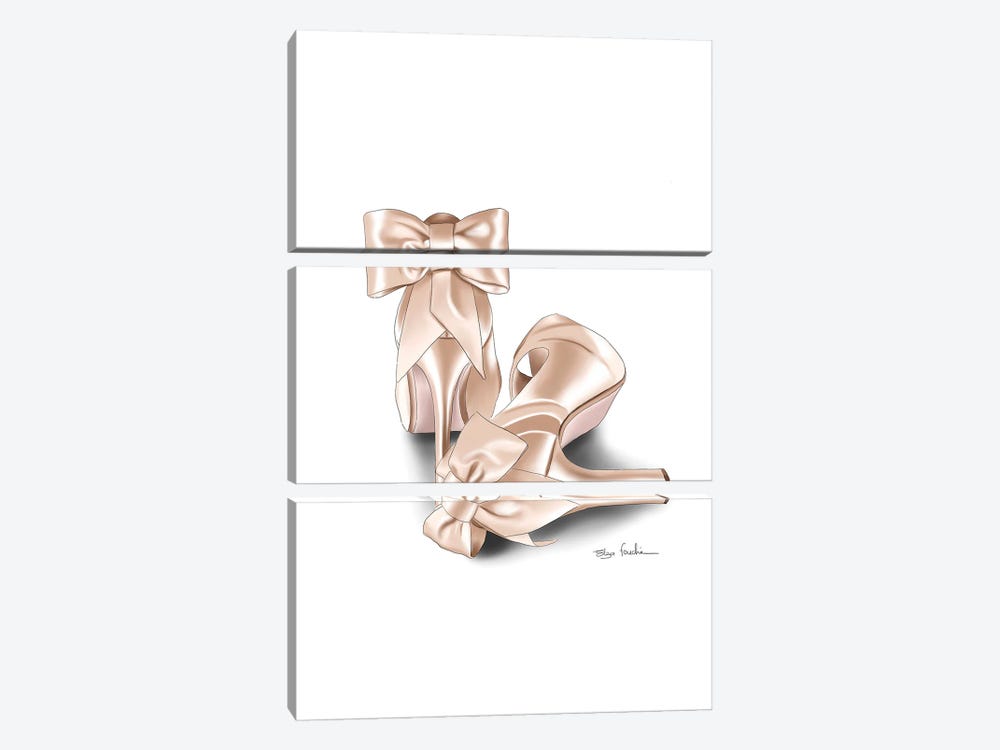 Bride Shoes by Elza Fouche 3-piece Canvas Wall Art