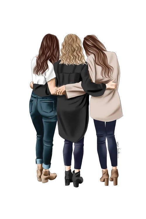Three Amigos by Elza Fouche wall art