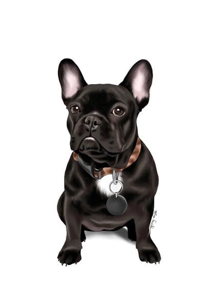 French Bulldogs: French Bull Dog by Elza Fouche