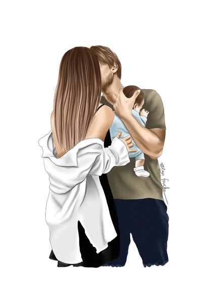 Romantic Bedroom (Couples): New Family by Elza Fouche