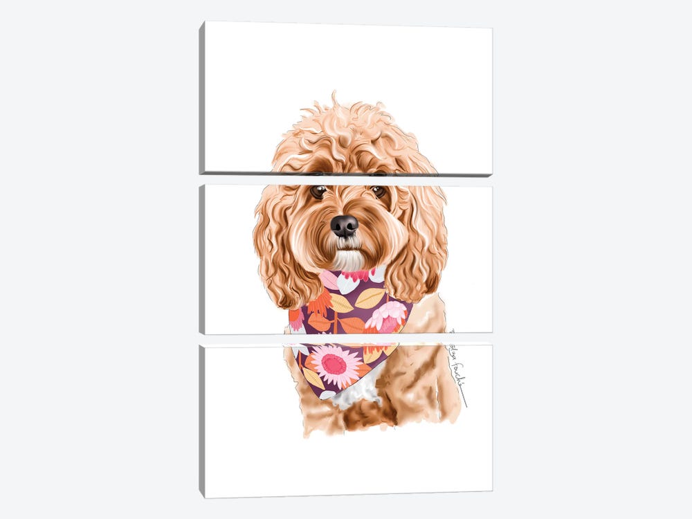 Cavoodle by Elza Fouche 3-piece Canvas Wall Art