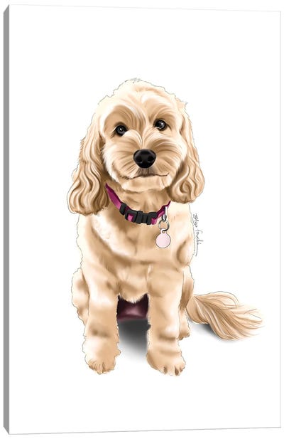 Spoodle Canvas Art Print - Poodle Art