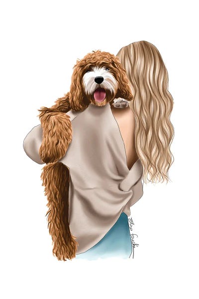 Doodle Cuddles by Elza Fouche canvas print