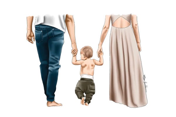 Families: Family Stroll by Elza Fouche