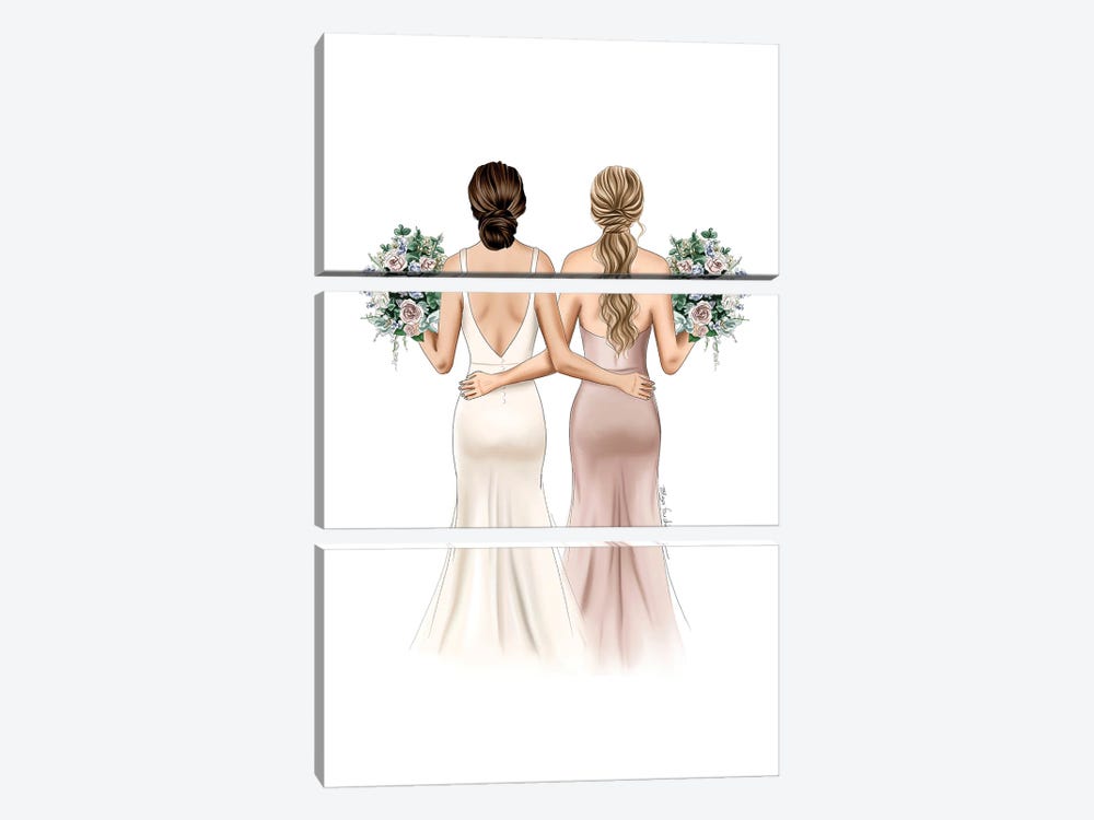 Wedding Ready by Elza Fouche 3-piece Art Print