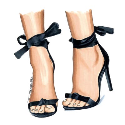 Cutesy Heels by Elza Fouche framed wall art