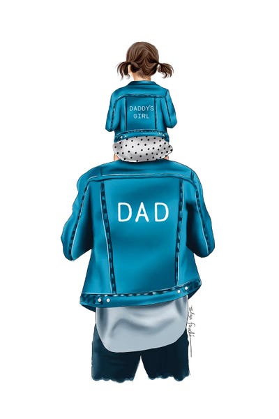 Daddy's Girl II by Elza Fouche framed wall art