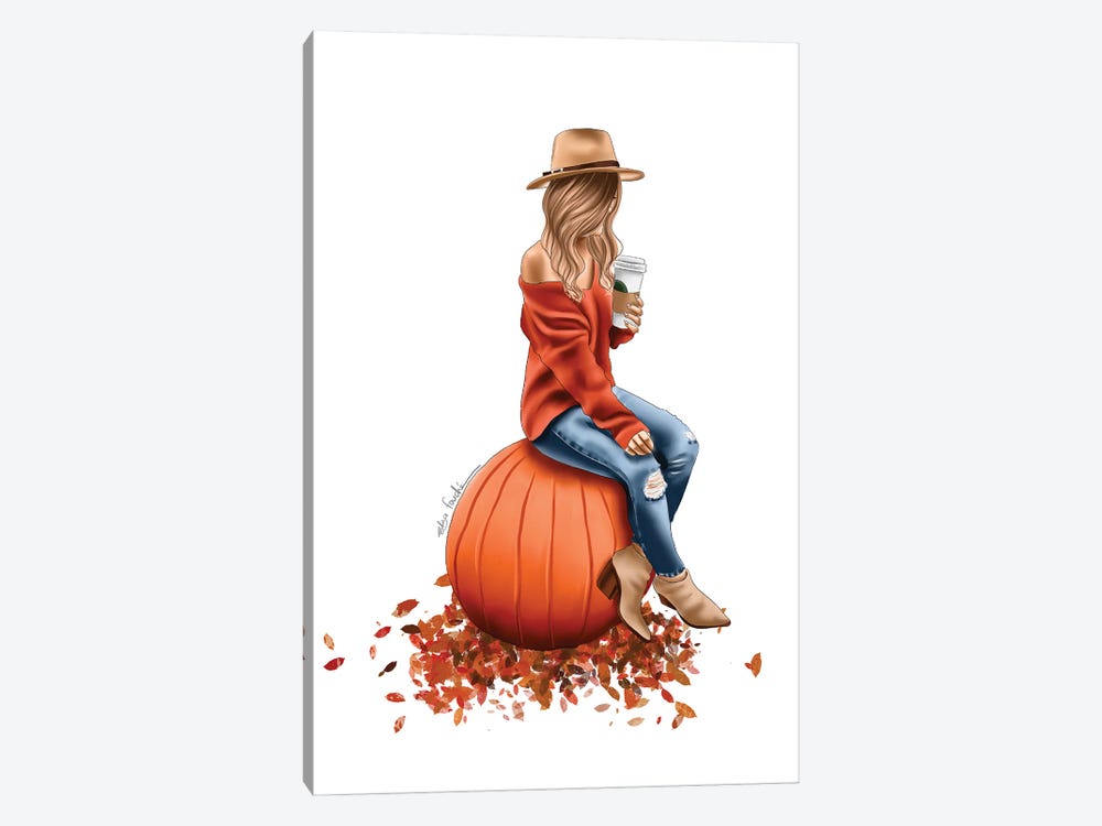 Autumn Leaves And Pumpkins Please by Elza Fouche 1-piece Art Print