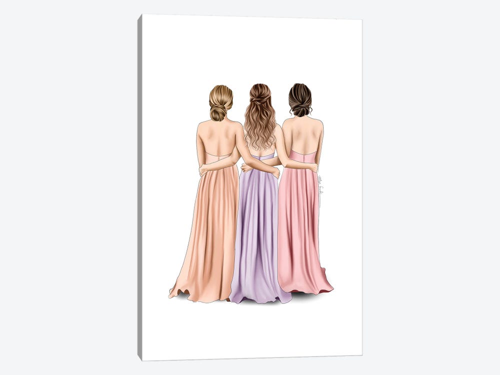Prom Friends by Elza Fouche 1-piece Canvas Wall Art