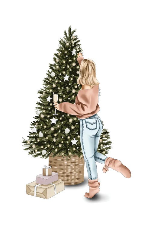 Decorating The Tree II by Elza Fouche wall art