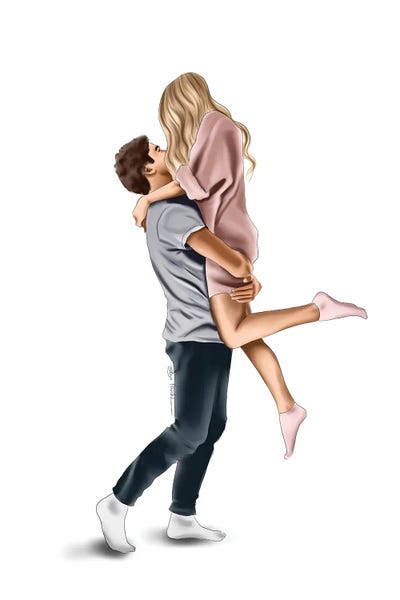 Romantic Bedroom (Couples): Happy With You by Elza Fouche