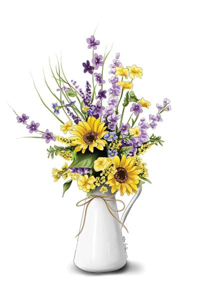 Fine Art Print: Sunflowers by Elza Fouche