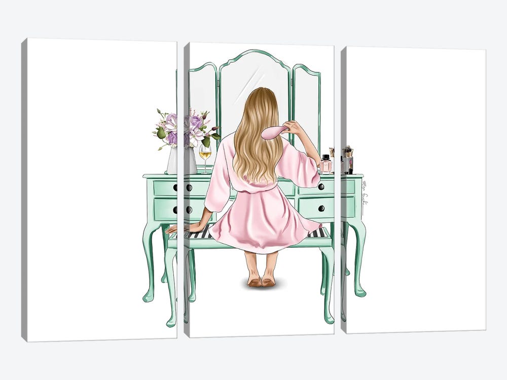 Makeup Table I by Elza Fouche 3-piece Canvas Art Print