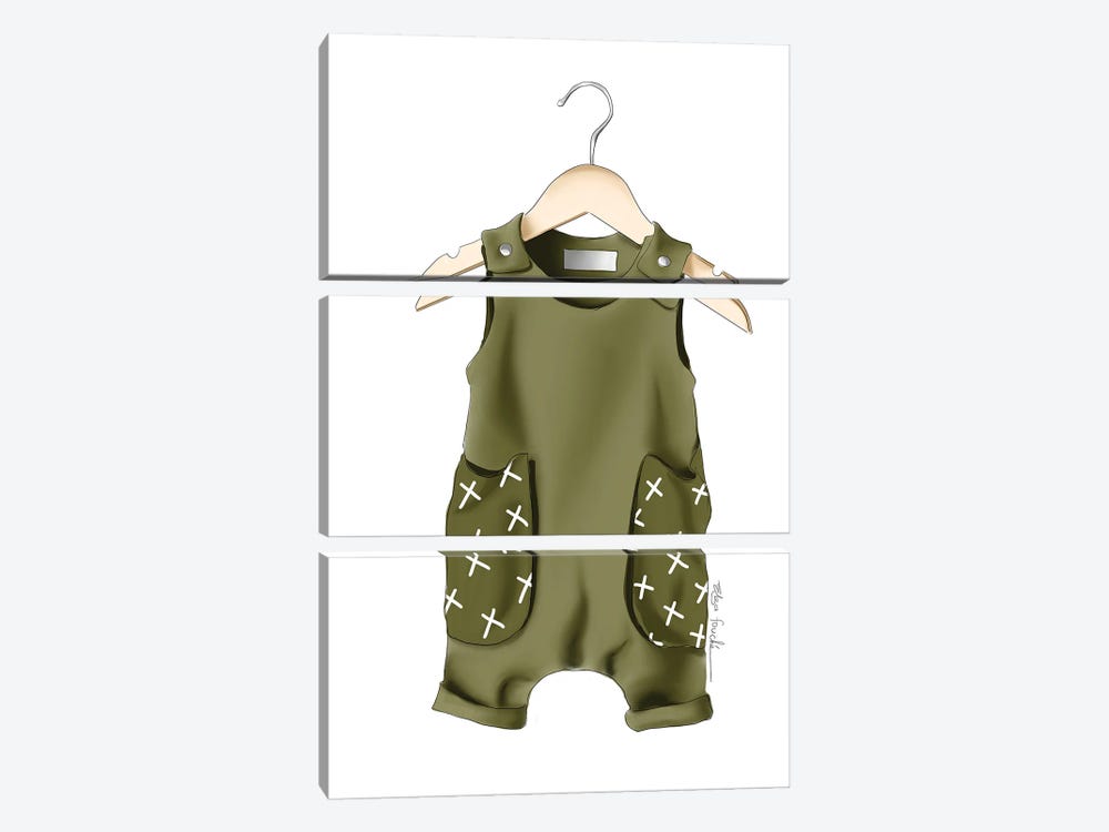 Baby Boy Outfit by Elza Fouche 3-piece Canvas Art Print