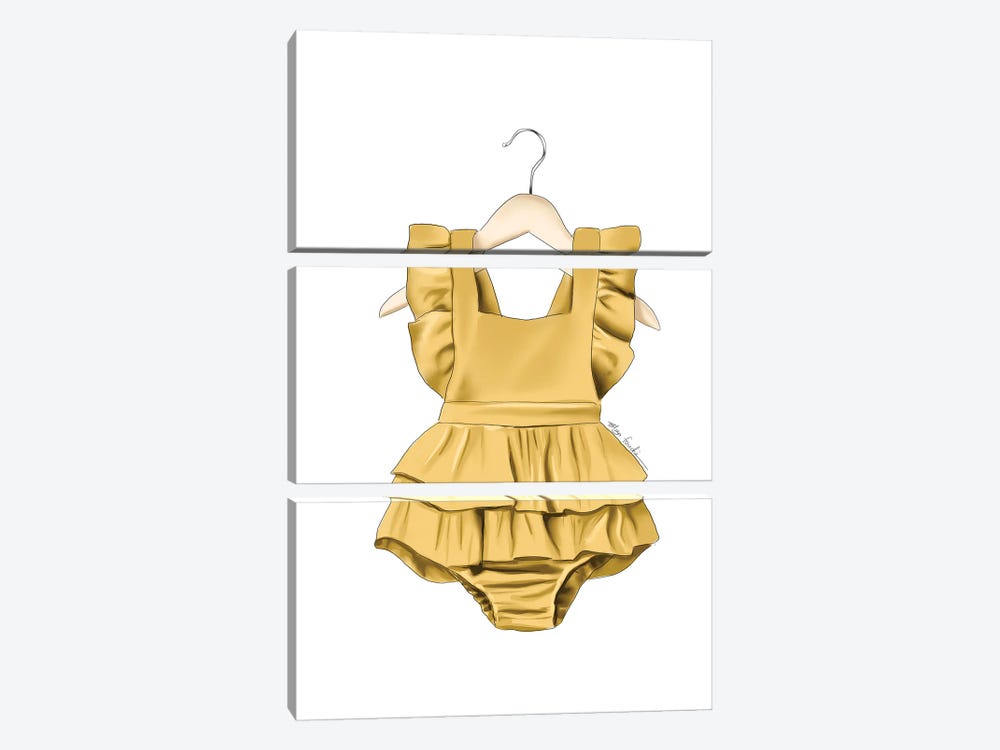 Baby Girl Outfit by Elza Fouche 3-piece Canvas Artwork