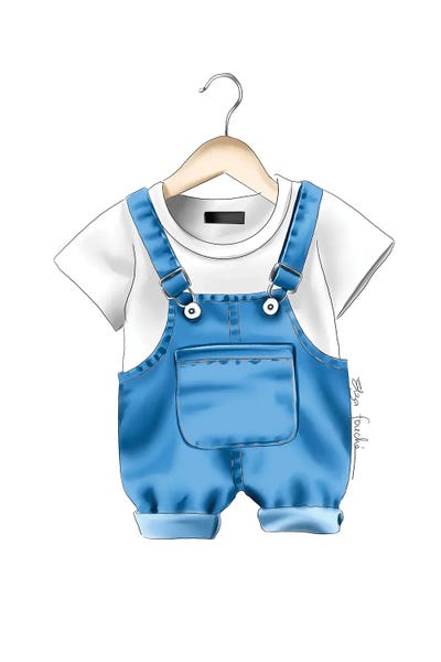 Baby Outfit by Elza Fouche framed wall art