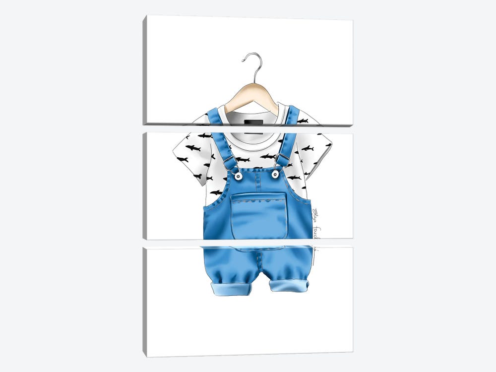 Baby Boy Outfit II by Elza Fouche 3-piece Canvas Wall Art