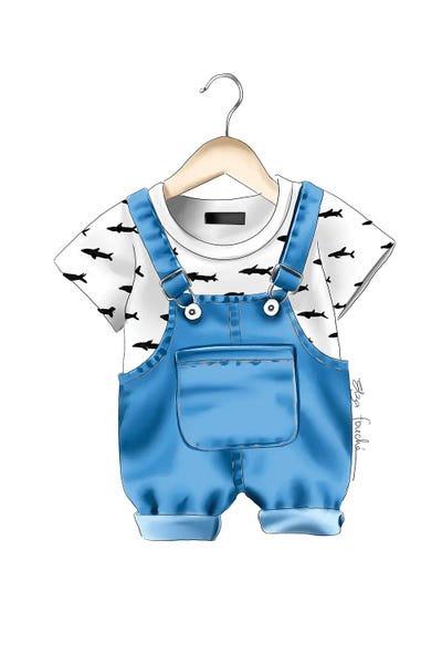Sharks: Baby Boy Outfit II by Elza Fouche