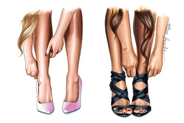 Fashion Illustrations: Girls Night Out by Elza Fouche