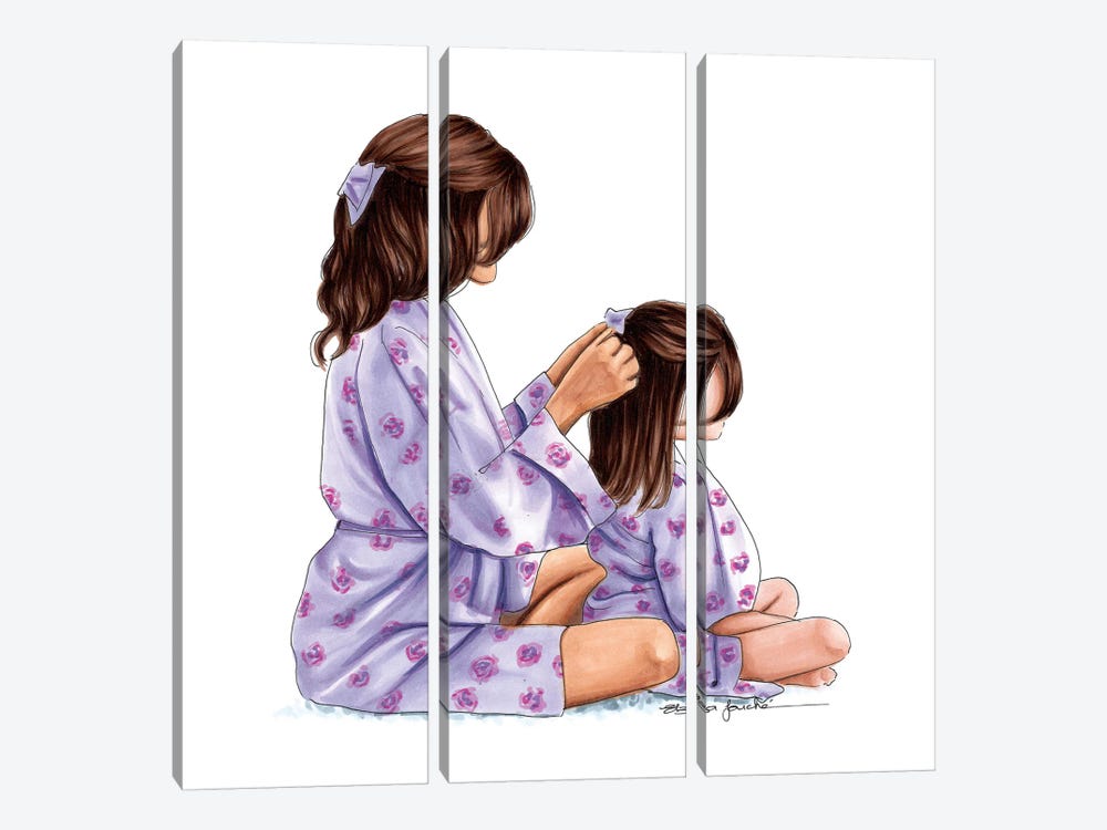 Mom & Daughter  by Elza Fouche 3-piece Art Print