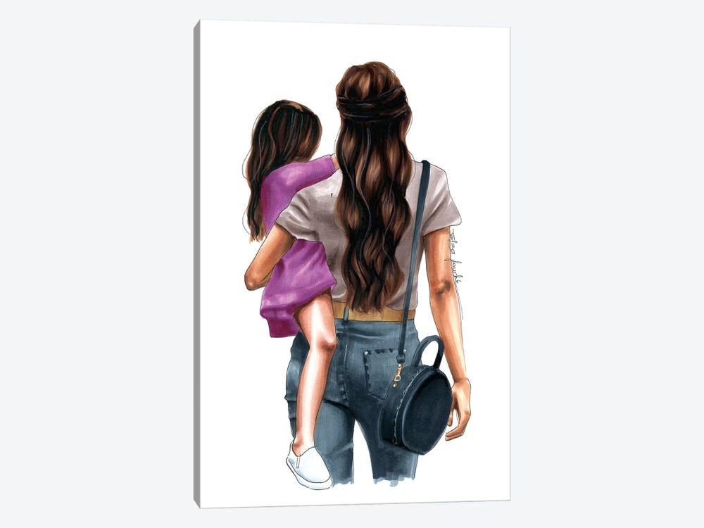 Mom & Daughter Day Out by Elza Fouche 1-piece Canvas Artwork