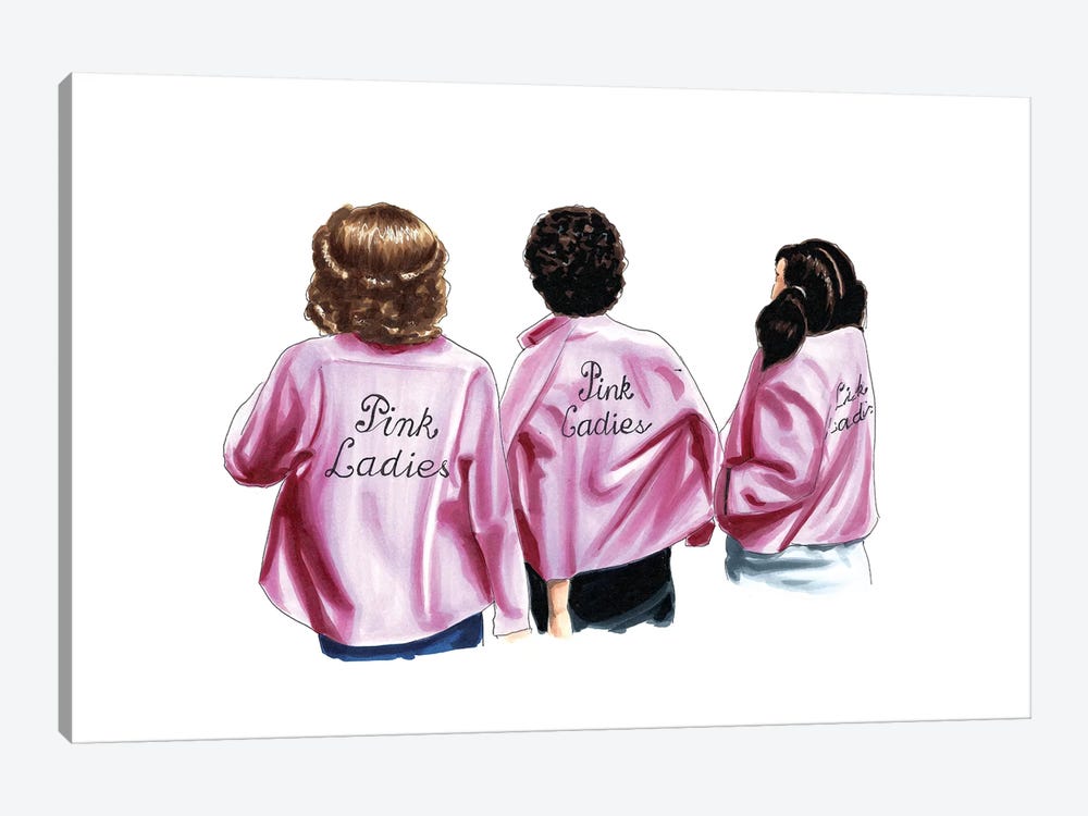 Pink Ladies by Elza Fouche 1-piece Canvas Artwork