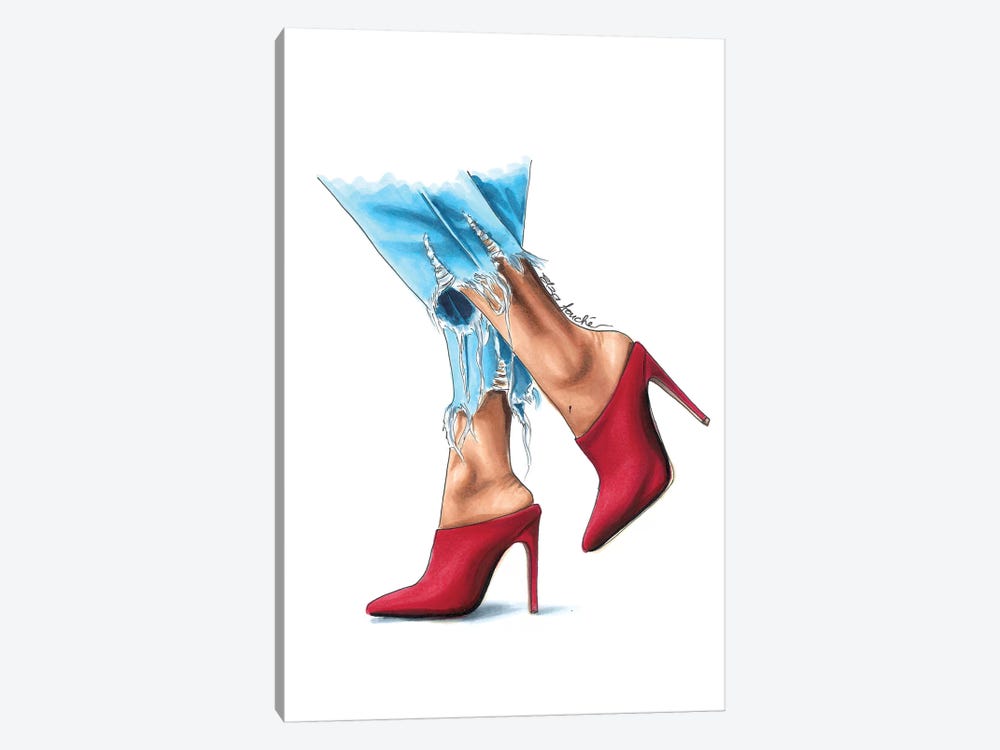 Rips & Red  by Elza Fouche 1-piece Art Print