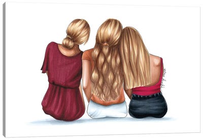 3 Blondes Canvas Art Print - Elza Fouché