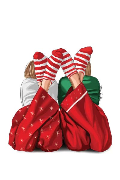 Fashion Illustrations: Christmas Friends by Elza Fouche