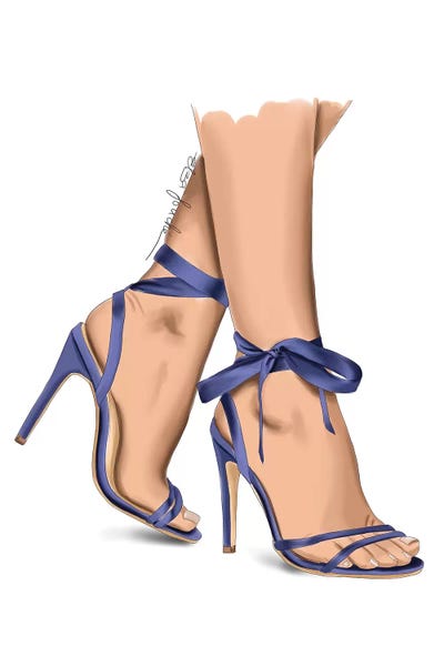 Lilac Heels by Elza Fouche framed wall art