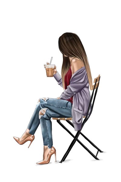 Iced Coffee by Elza Fouche framed wall art